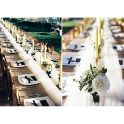 Chemin De Table Mariage En Tulle 30Cm X 9 M Tres