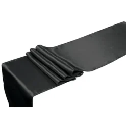 Chemin De Table Mariage En Satin Noir 36Cm X 9 M Tres