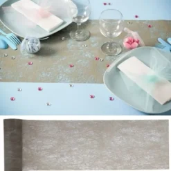 Chemin De Table Mariage Fanon Taupe
