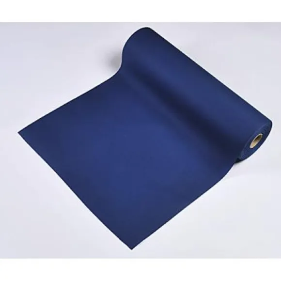 Chemin De Table Mariage Intisse Bleu Marine