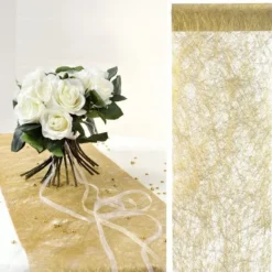 Chemin De Table Mariage Or M Tallis 30 Cm X 5 M Tres