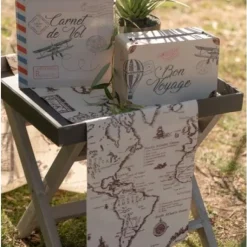 Chemin De Table Mariage Theme Voyage