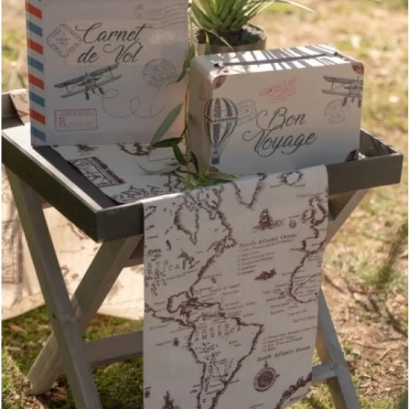 Chemin De Table Mariage Theme Voyage