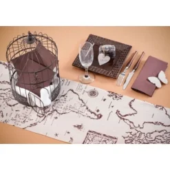 Chemin De Table Mariage Theme Voyage