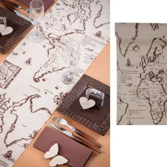 Chemin De Table Mariage Theme Voyage