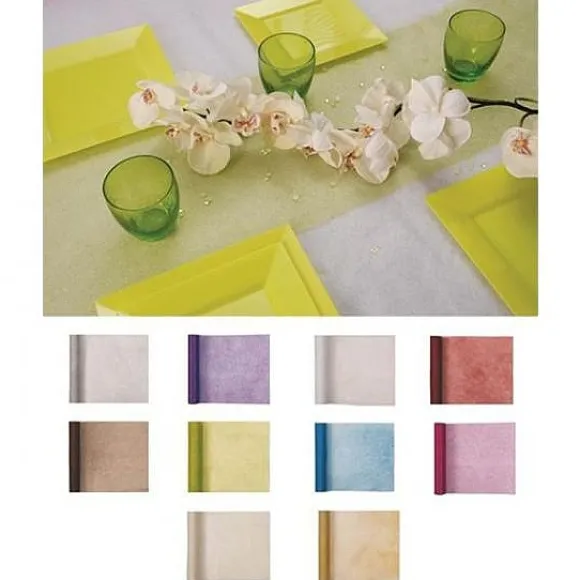 Chemin De Table Paillet Bleu Marine