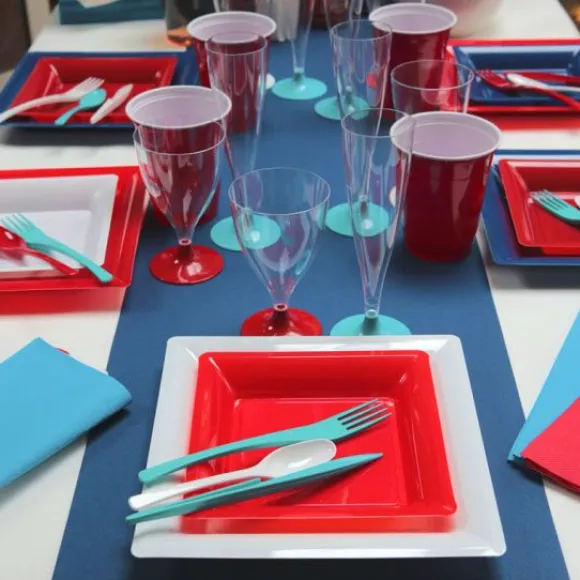 Chemin De Table Pas Cher Intisse 25 M Tres Bleu Marine