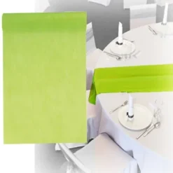 Chemin De Table Pas Cher Intisse 25 M Tres Vert Anis