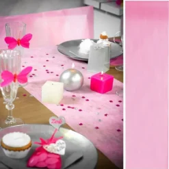 Chemin De Table Pas Cher Intiss Rose 30Cm