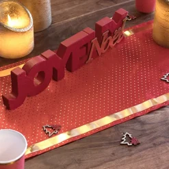 Chemin De Table Passe Partout Pois Rouge 28Cm X 3 M Tres