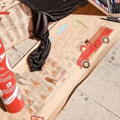 Chemin De Table Pompier A Colorier