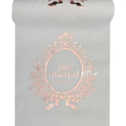 Chemin De Table Rose Gold Just Married