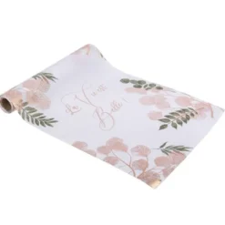Chemin De Table Satin La Vie Est Belle Rose Gold