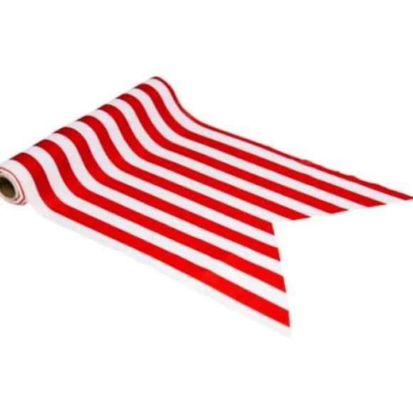 Chemin De Table Tissu Pirate Rouge Et Blanc