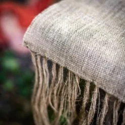 Chemin De Table Toile De Jute Et Franges