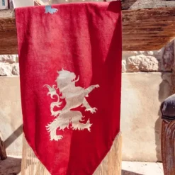 Chemin De Table Velours Drapeau Royal