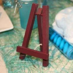 Chevalet En Bois 10Cm Bordeaux