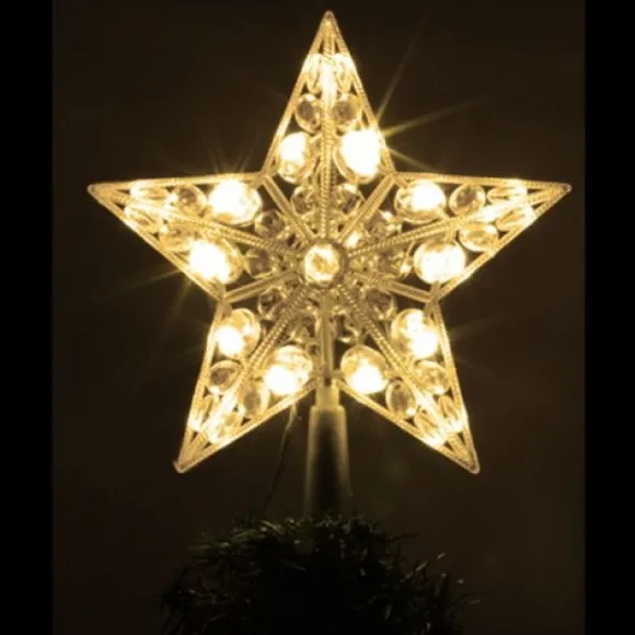 Cimier De Noel Extérieur 20 Led Blanc Chaud