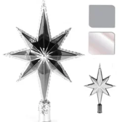 Cimier De Sapin Etoile Iris Blanc Argent