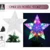 Cimier De Sapin Lumineux Forme Etoile 20 Led Multicolores