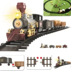 Circuit Train De Noel Lectrique Lumineux Et Sonore