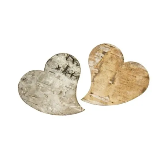 Coeur D'Ecorce De Bois Naturel X 10 Pi Ces
