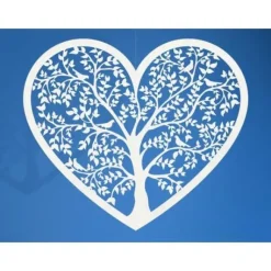 Coeur G Ant Blanc Pour Decoration De Voiture Mariage X 10