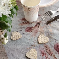 Coeur Mariage Romance En Osier X10 Pi Ces