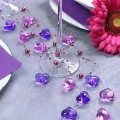 Coeur Strass Pour Déco De Table X 30 Pi Ces