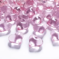 Coeur Strass Rose X 30 Pi Ces