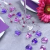Coeur Strass Violet X 30 Pi Ces
