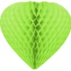 Coeur Suspendre En Papier 30Cm Vert Anis