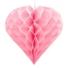 Coeur Suspendre En Papier 30Cm Rose