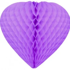 Coeur Suspendre En Papier 30Cm Parme