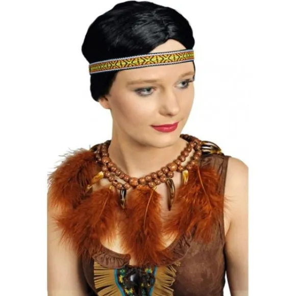 Collier De Chef De Tribu Avec Plumes