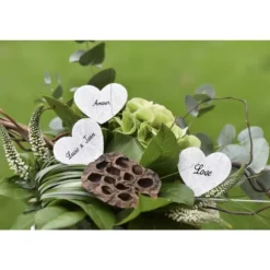 Confettis Coeur Dentelle Blanc X 12 Pi Ces