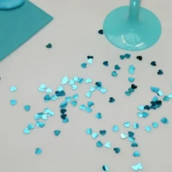 Confettis Coeur Turquoise 18Gr