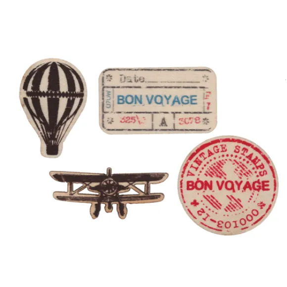 Confettis De Table Bon Voyage En Bois X20 Pi Ces