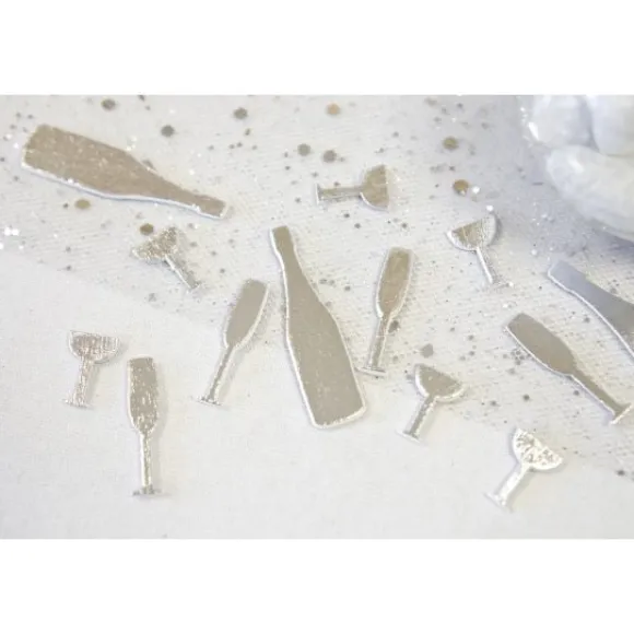 Confettis De Table Champagne Argent