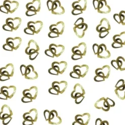 Confettis De Table Coeurs Entrelac S Or
