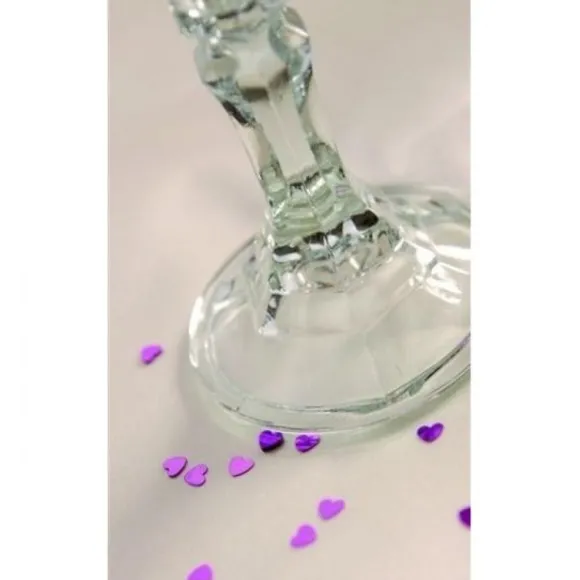 Confettis De Table Forme Coeur Or