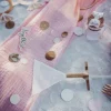 Confettis De Table Girly Rose Et Blanc