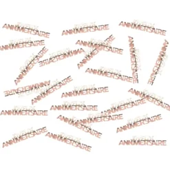 Confettis De Table Joyeux Anniversaire Rose Gold