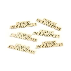 Confettis De Table Joyeux Anniversaire Naturel X 12 Pi Ces