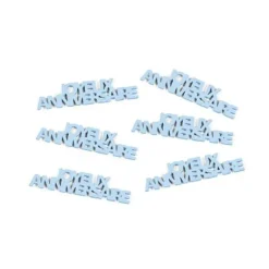 Confettis De Table Joyeux Anniversaire Bleu Ciel X 6 Pi Ces