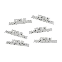 Confettis De Table Joyeux Anniversaire Argent X 6 Pi Ces