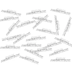 Confettis De Table Joyeux Anniversaire Argent 10G