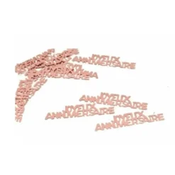 Confettis De Table Joyeux Anniversaire Rose