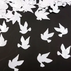 Confettis De Table Mariage Colombe Blanc