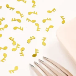 Confettis De Table Mariage Musique Or